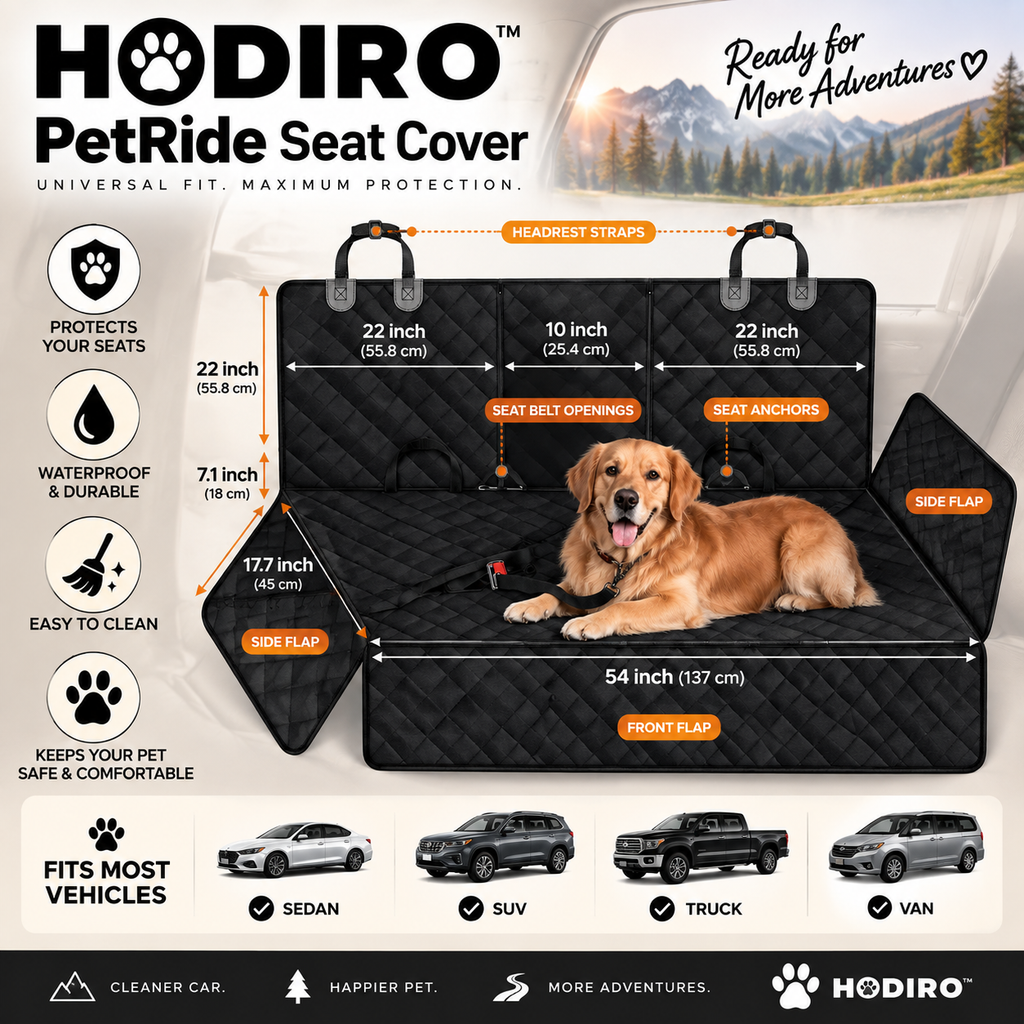HODIRO™ PetRide Seat Cover 🐾🚗